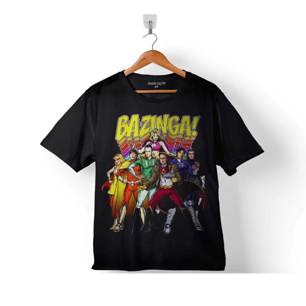 BAZINGA ŞAKA THE BIG BANG THEORY SHELDON COOPER ÇOCUK TİŞÖRT - 1