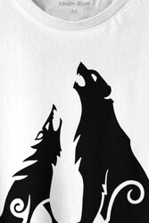 Bear and Wolf God of War Ragnarök Kısa Kollu Baskılı Erkek T-shirt Unisex Tişört - 2