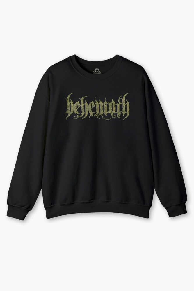 Behemoth Metal Gothic Siyah Sweatshirt Gotik Unisex Regular Fit Sweat - 1
