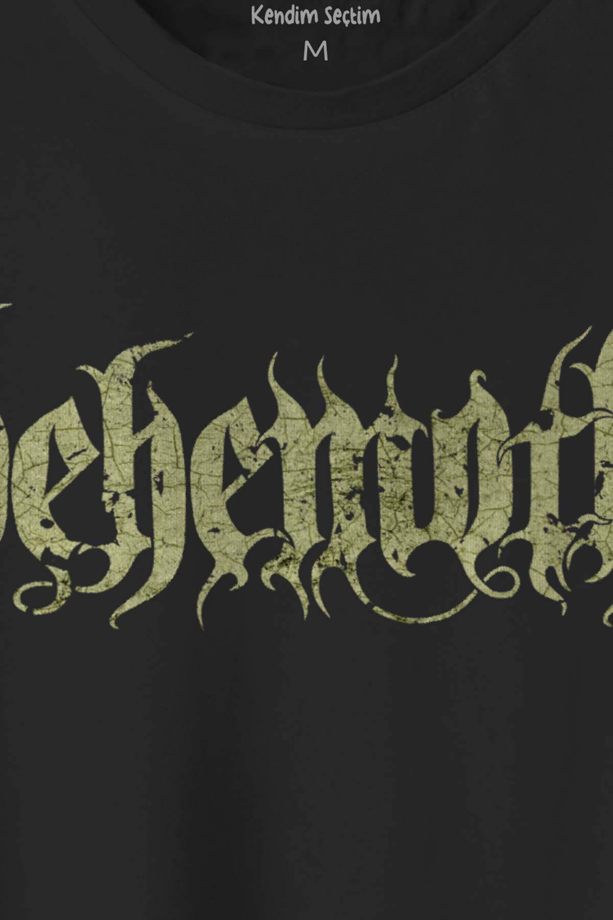 Behemoth Metal Gothic Unisex Regular Fit Pamuklu T-shirt Baskılı Tişört (1)