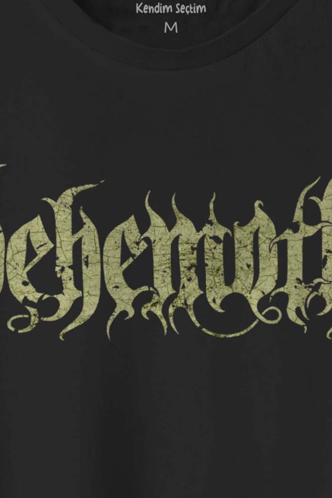 Behemoth Metal Gothic Unisex Regular Fit Pamuklu T-shirt Baskılı Tişört - 2