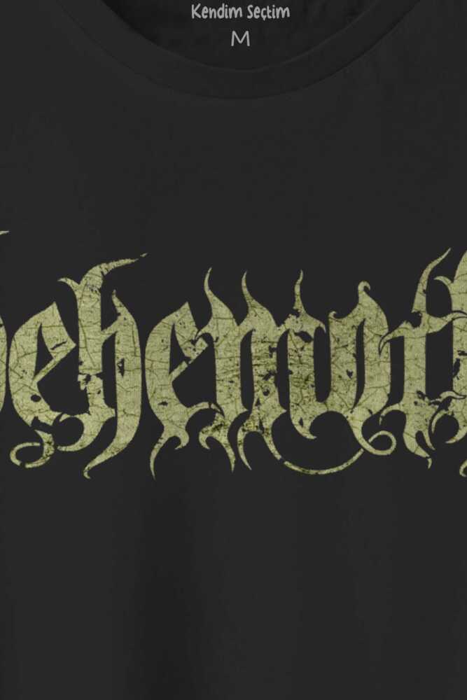 Behemoth Metal Gothic Unisex Regular Fit Pamuklu T-shirt Baskılı Tişört (1)