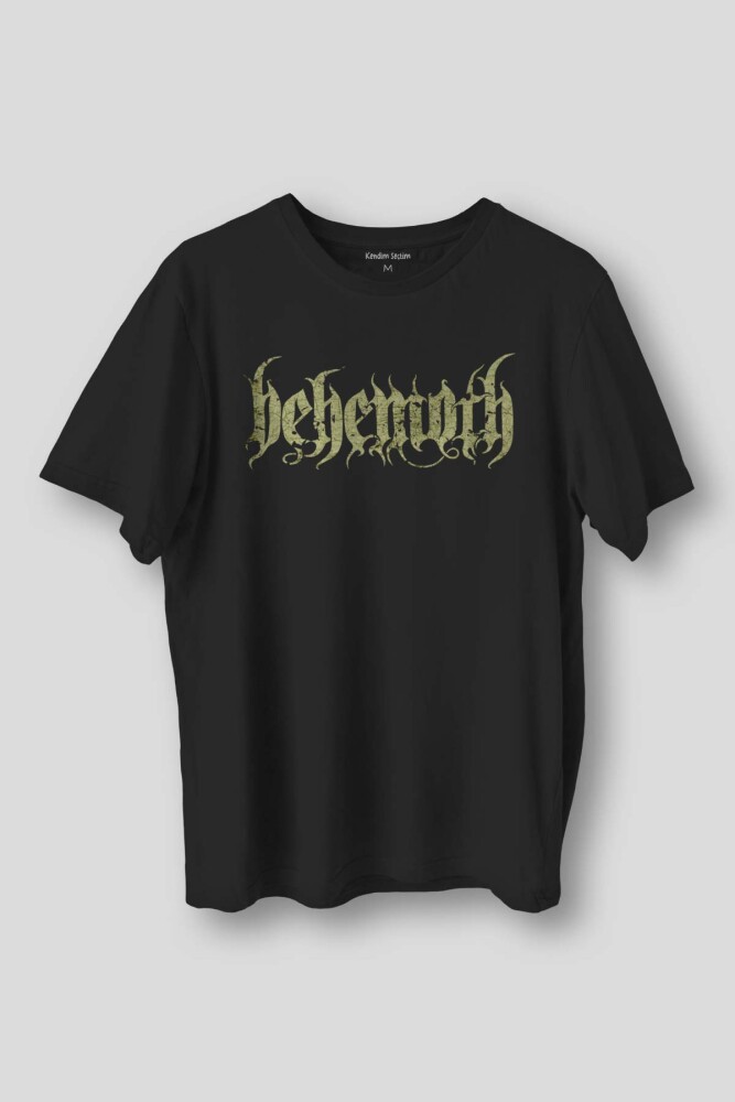 Behemoth Metal Gothic Unisex Regular Fit Pamuklu T-shirt Baskılı Tişört - 1