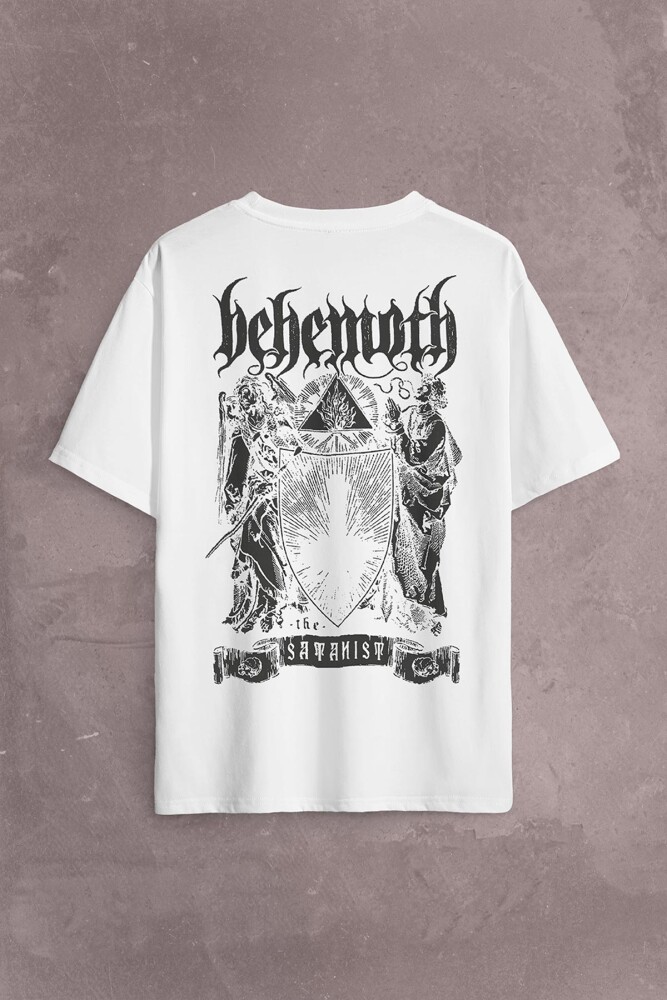 Behemoth The Satanıst Ben Sahar  Metallica Sırt Ön Baskılı Oversize Tişört Unisex T-Shirt OVR12B1967 (1)