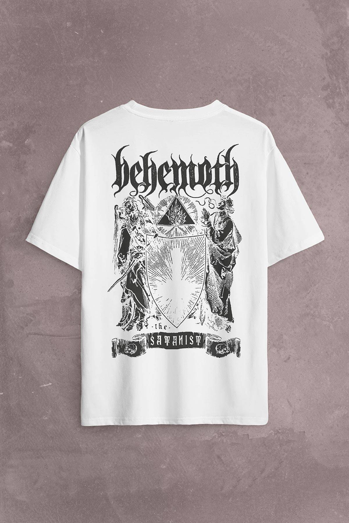 Behemoth The Satanıst Ben Sahar  Metallica Sırt Ön Baskılı Oversize Tişört Unisex T-Shirt OVR12B1967 - 2