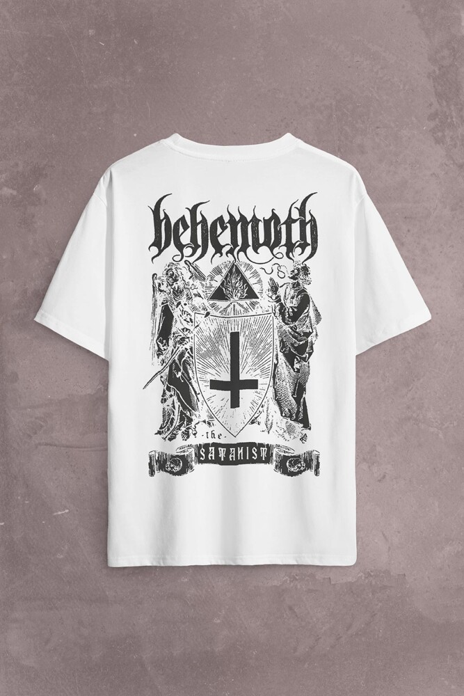 Behemoth The Satanıst Ben Sahar  Metallica Sırt Ön Baskılı Oversize Tişört Unisex T-Shirt OVR12B1968 (1)