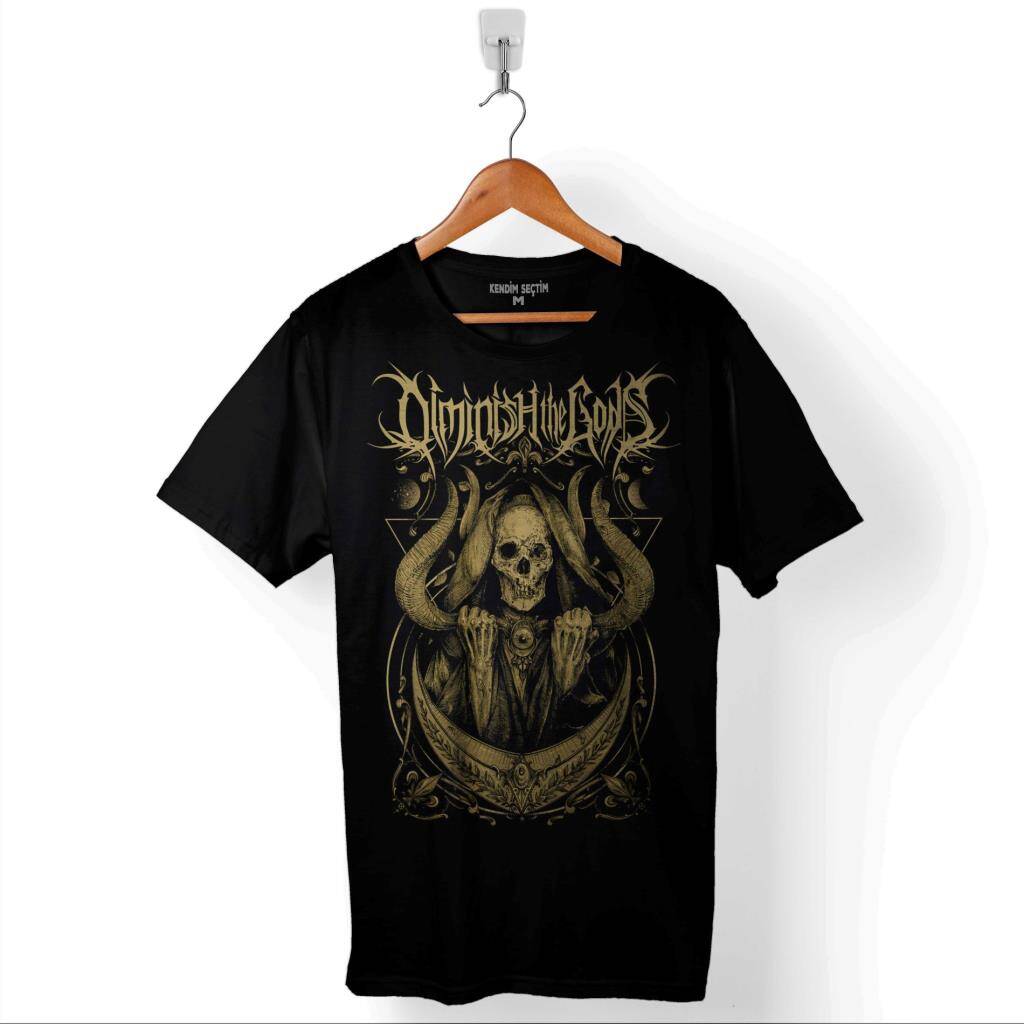Ben Sahar Behemoth Metal Rock Kuru Kafa Skull Baskılı Tişört Unisex T-Shirt - 1
