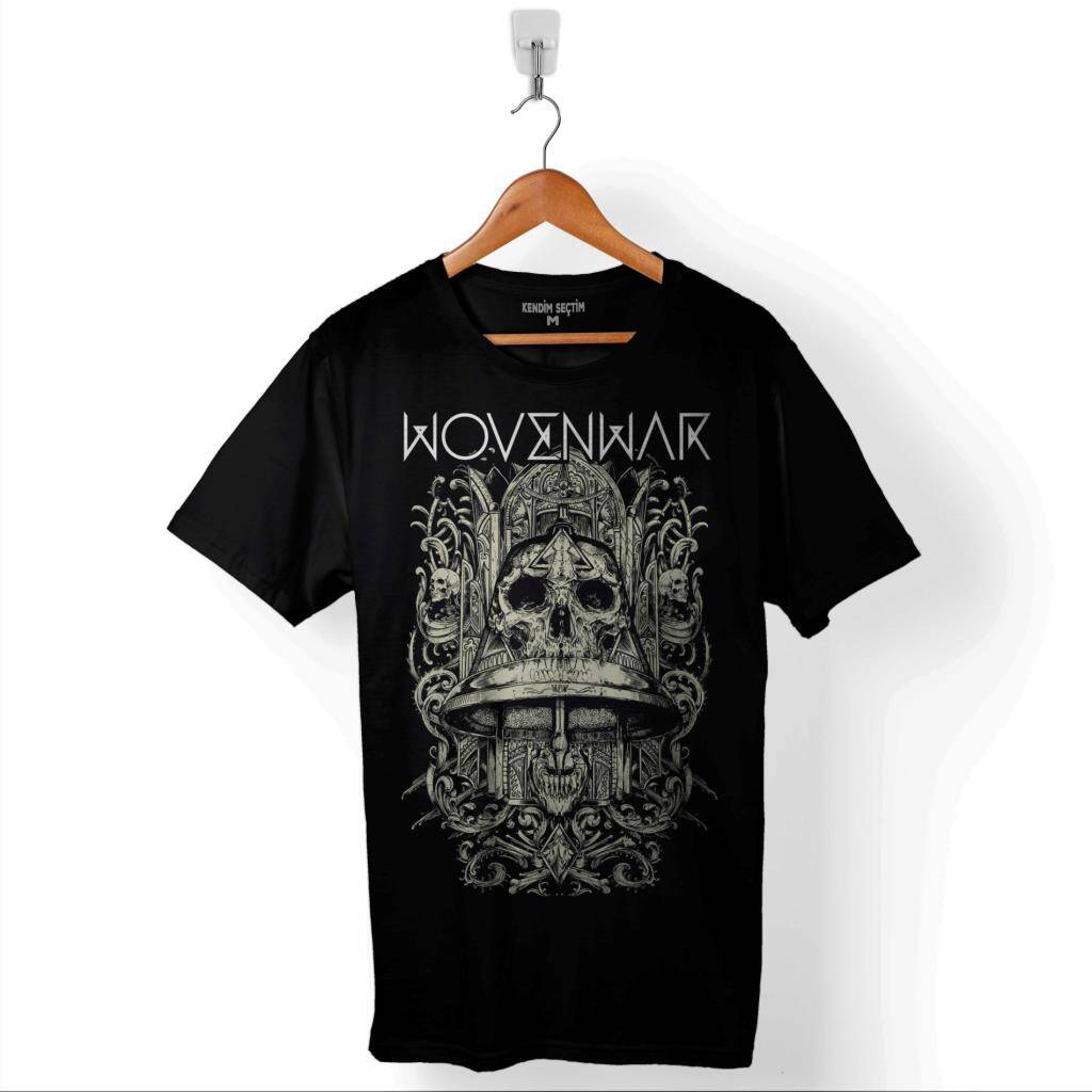 Ben Sahar Behemoth Metal Rock Kuru Kafa Skull Baskılı Tişört Unisex T-Shirt - 1