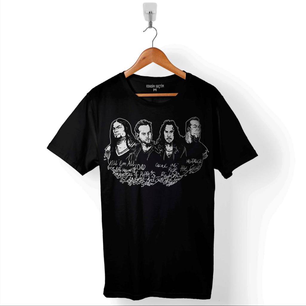 Ben Sahar Behemoth Metallica Heavy Müzik Music Baskılı Tişört Unisex T-Shirt - 1