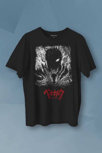 Berserk Manga Anime Guts Kılıç Baskılı Erkek T-shirt Unisex Tişört - 1