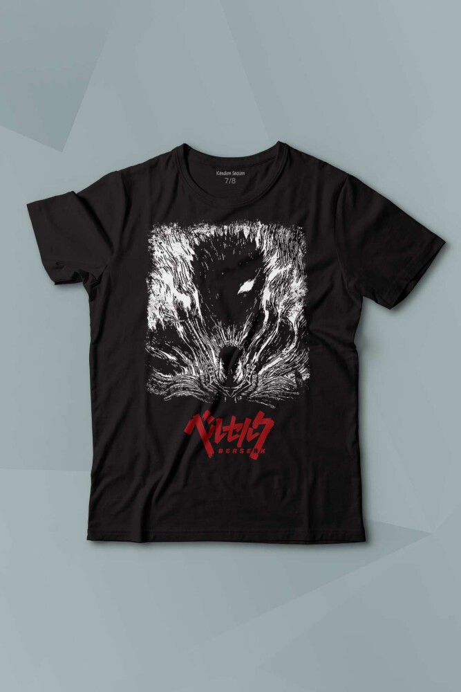 Berserk Manga Anime Guts Kılıç Baskılı T-shirt Çocuk Tişört - KENDİM SEÇTİM