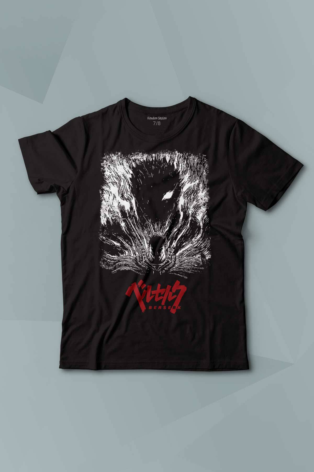 Berserk Manga Anime Guts Kılıç Baskılı T-shirt Çocuk Tişört - 1