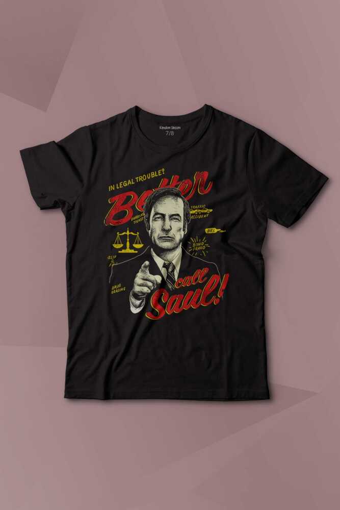 Better Call Soul Breaking Bad Dizi Film Baskılı Çocuk Tişört Kısa Kollu - 1