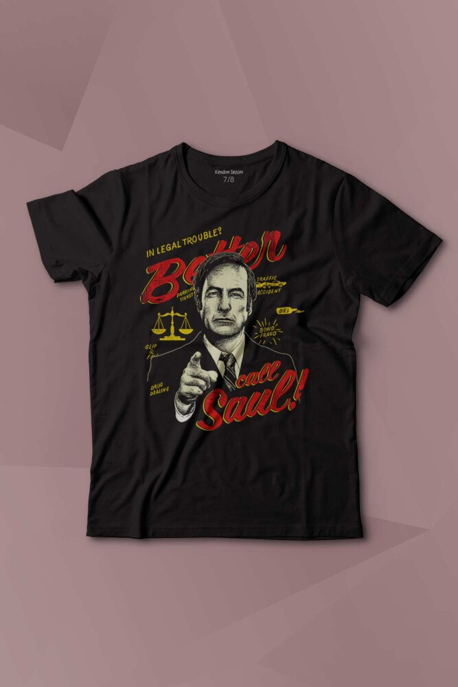 Better Call Soul Breaking Bad Dizi Film Baskılı Çocuk Tişört Kısa Kollu - 1