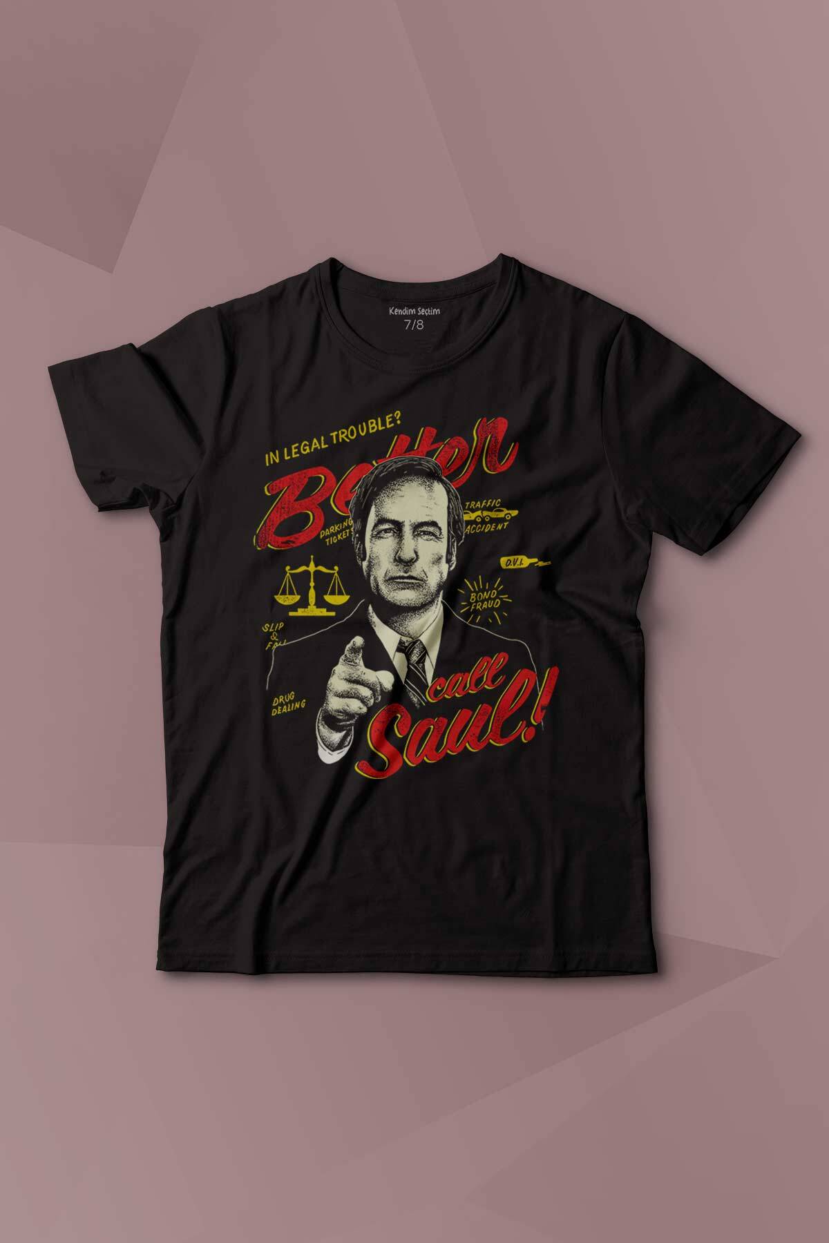 Better Call Soul Breaking Bad Dizi Film Baskılı Çocuk Tişört Kısa Kollu - 1