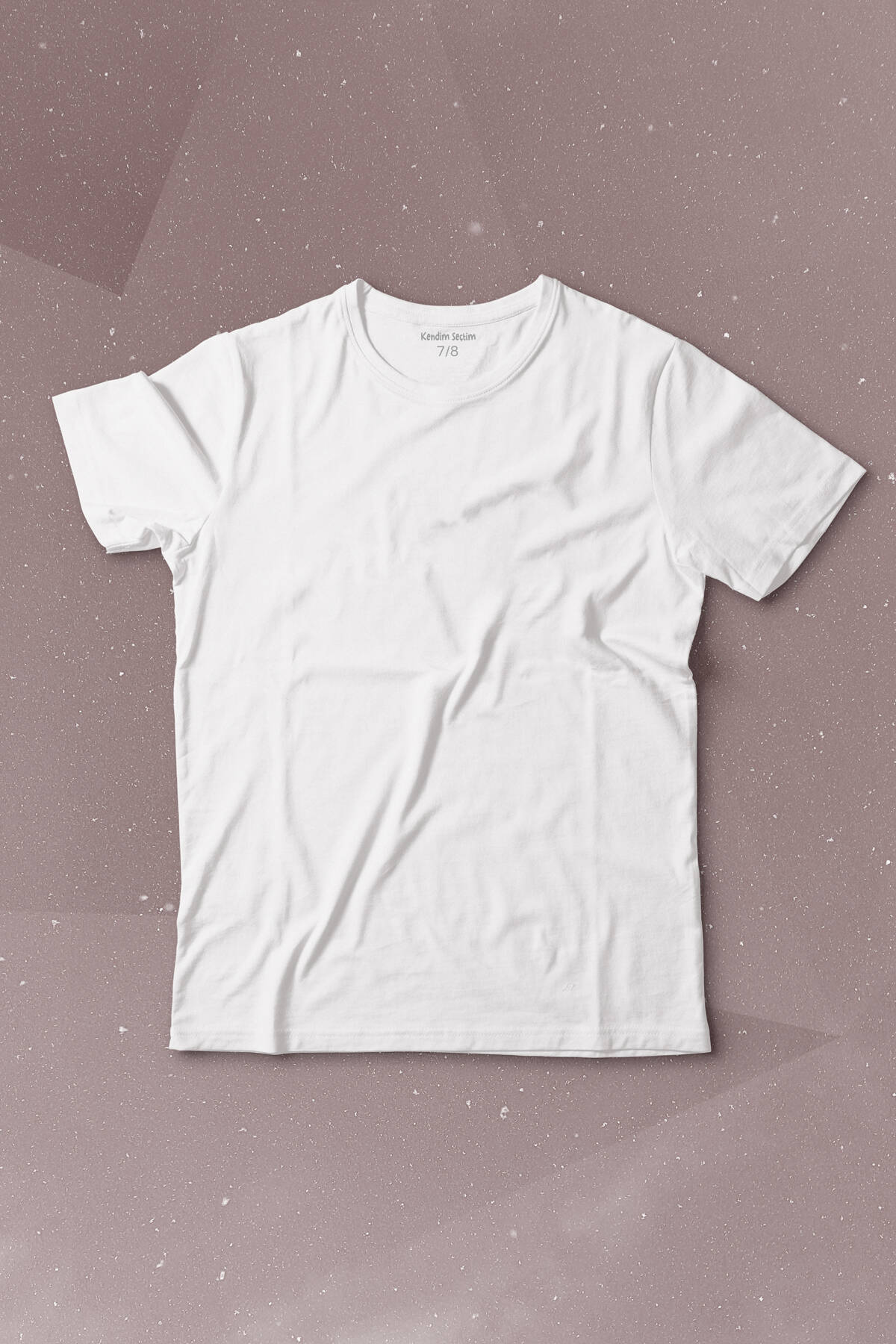 Beyaz Basic Kısa Kollu Çocuk Tişört - 1