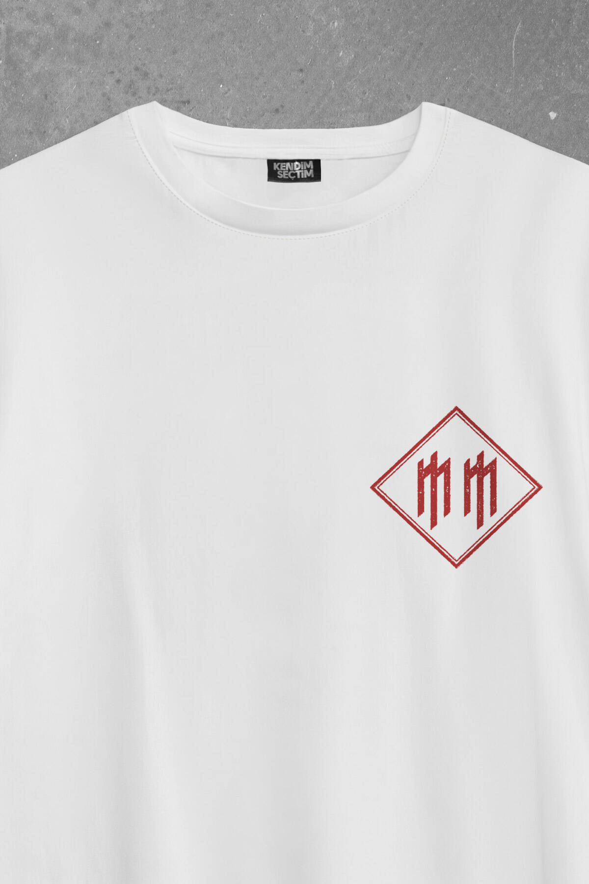 Beyaz Oversize T-shirt Marilyn Manson Logo Rock Metal Müzik Baskılı Tişört - 4