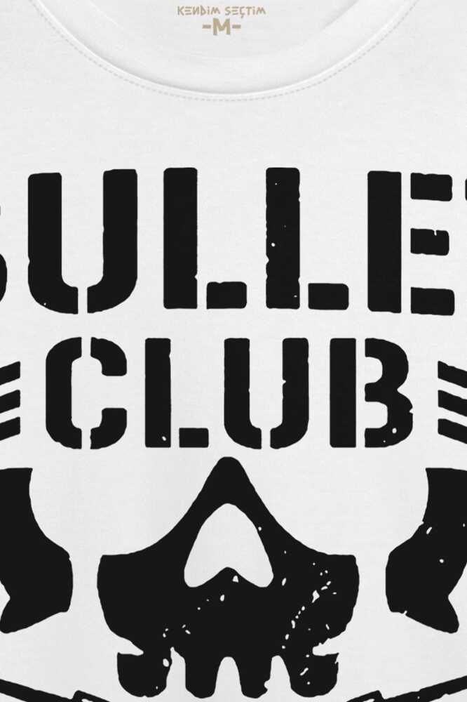 Beyaz T-shirt Bullet Club Gym Fight Wwe Güreş Spor Regular Fit T-shirt Baskılı Tişört - 2