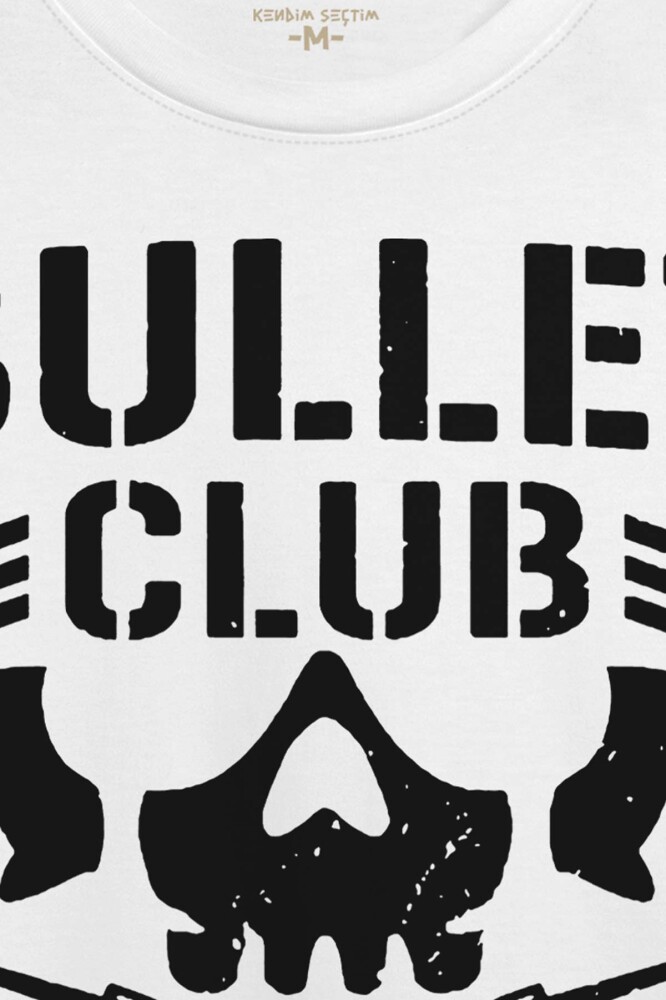 Beyaz T-shirt Bullet Club Gym Fight Wwe Güreş Spor Regular Fit T-shirt Baskılı Tişört - 2