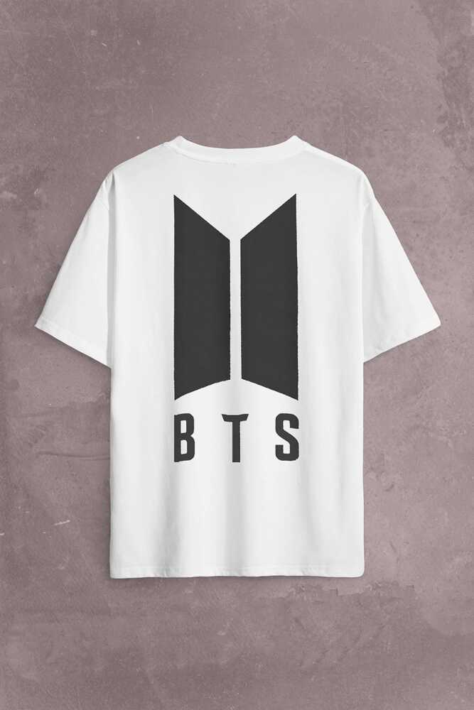 Beyaz Unisex T-Shirt Bts Bangtan Boys Jimin 1995 95 Jhope 94 Sırt Ön Baskılı Oversize Tişört - 2