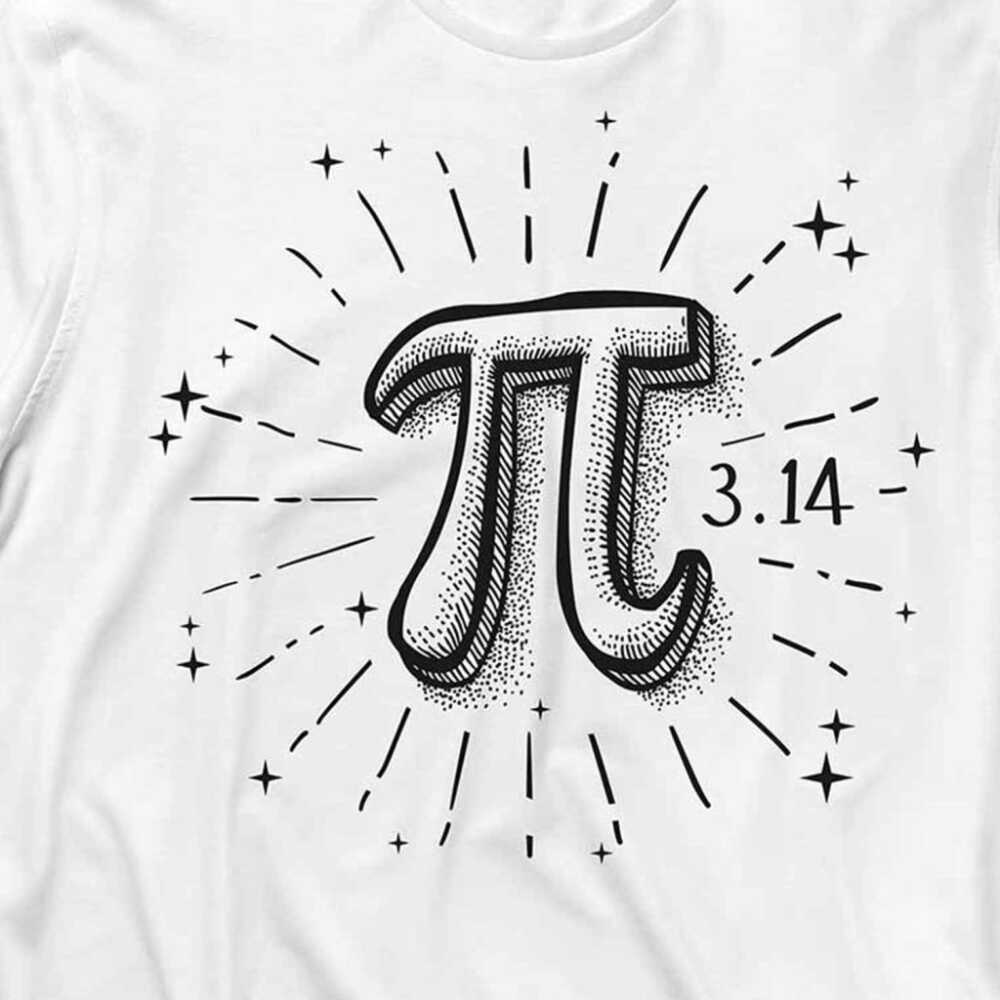 Beyaz Uzun Kollu Pi Sayısı Günü 3.14 T-Shirt Regular Unisex Tişört (1)