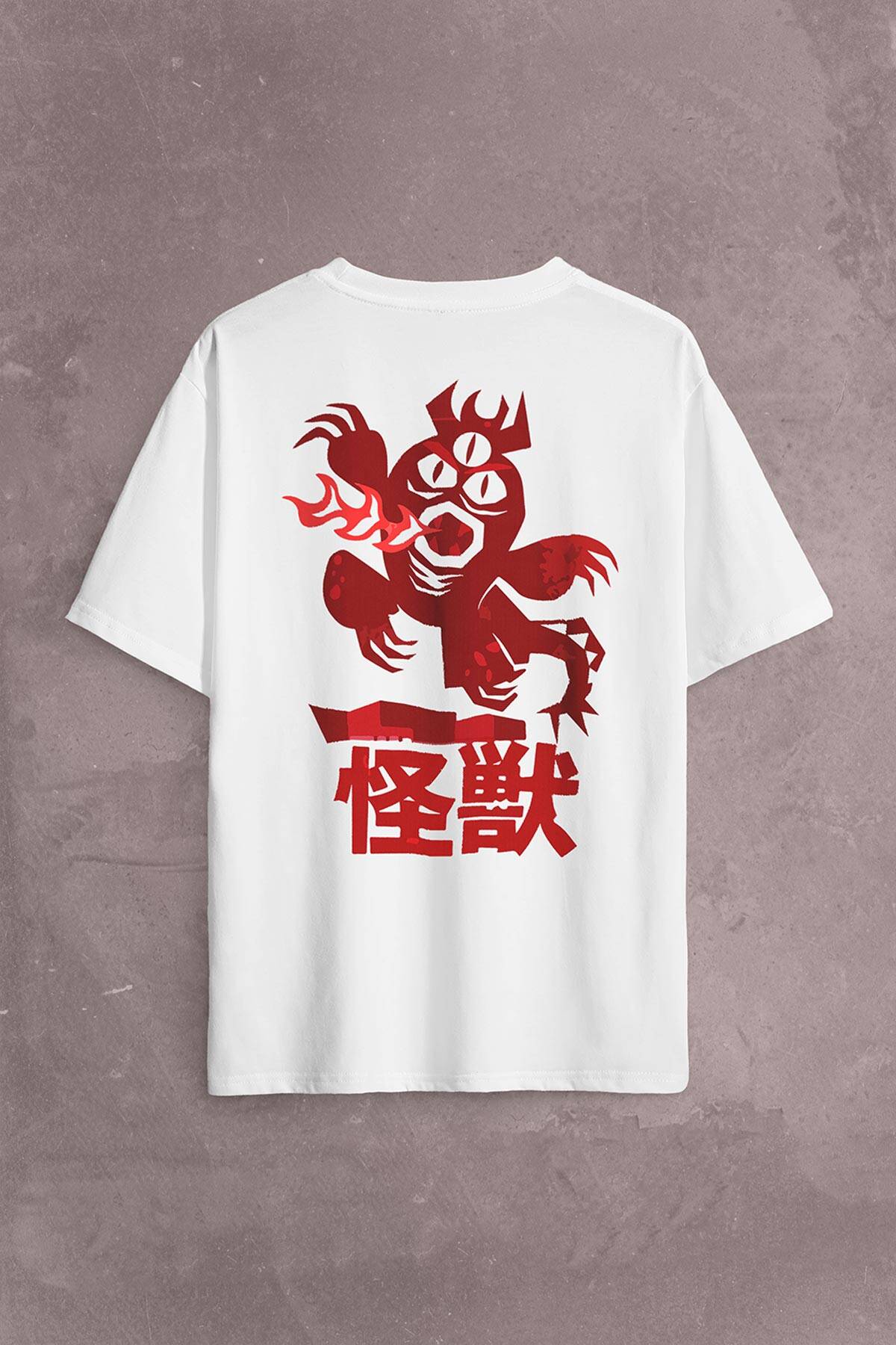 Big Hero 6 Fred Kaiju Büyük Kahraman Sırt Ön Baskılı Oversize Tişört Unisex T-Shirt - 1
