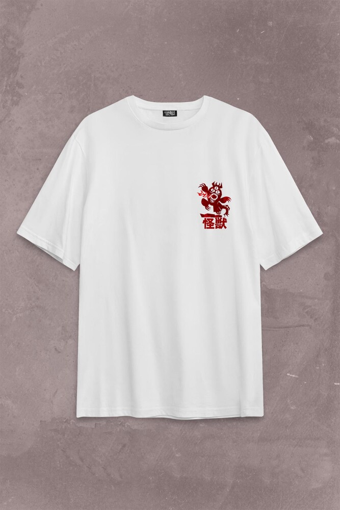 Big Hero 6 Fred Kaiju Büyük Kahraman Sırt Ön Baskılı Oversize Tişört Unisex T-Shirt - 2