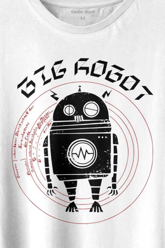 Big Robot 2 Comics Çizgi Film Minimal Dizi Baskılı Tişört Unisex T-shirt - 2