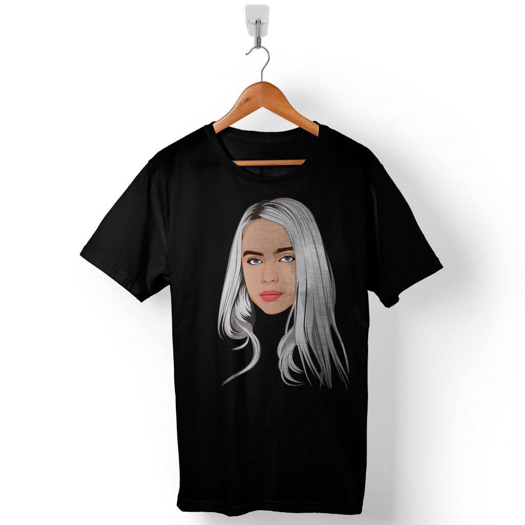 Billie Eilish BillieEilish Ocean Eyes Baskılı Tişört Unisex T-Shirt - 1