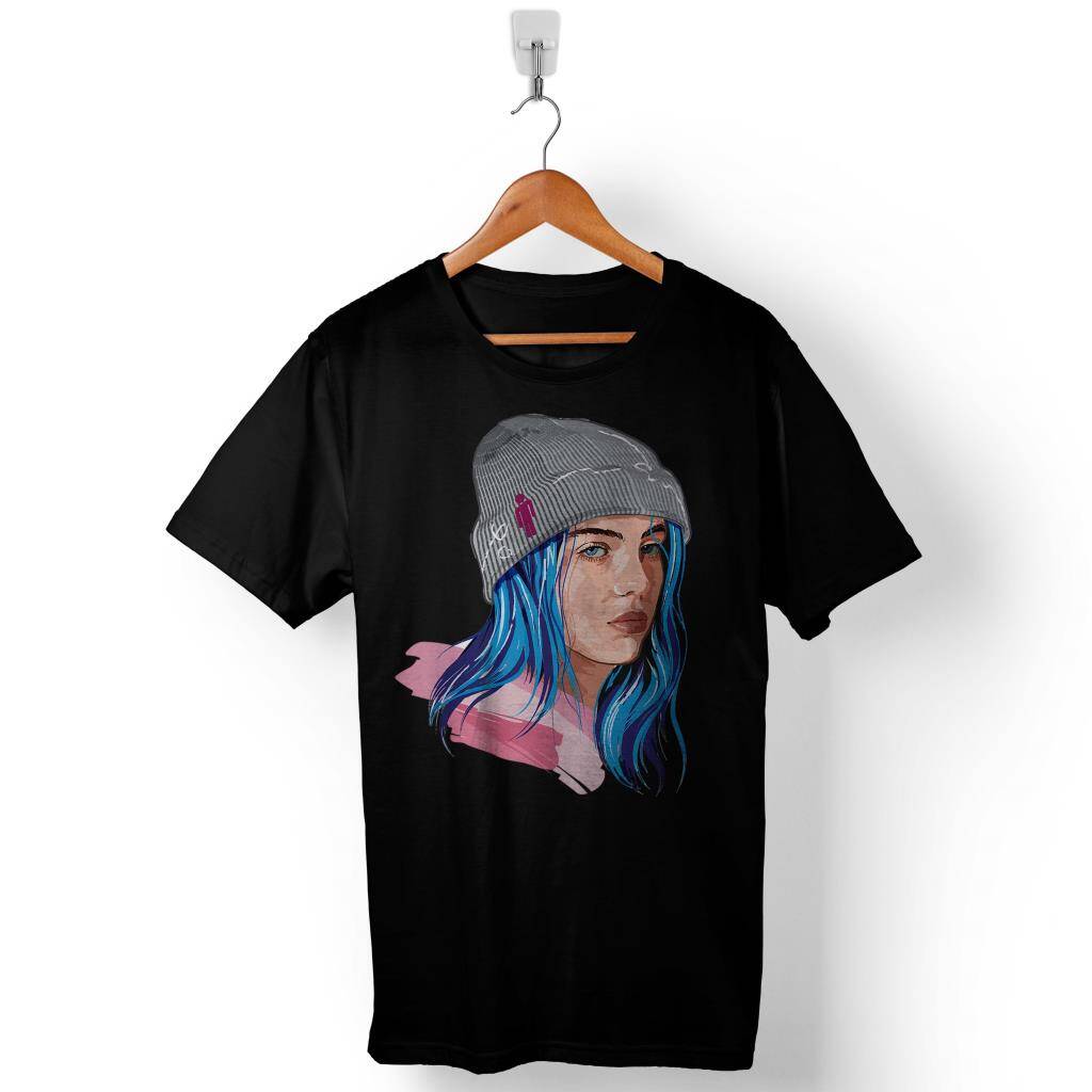 Billie Eilish BillieEilish Ocean Eyes Baskılı Tişört Unisex T-Shirt - 1