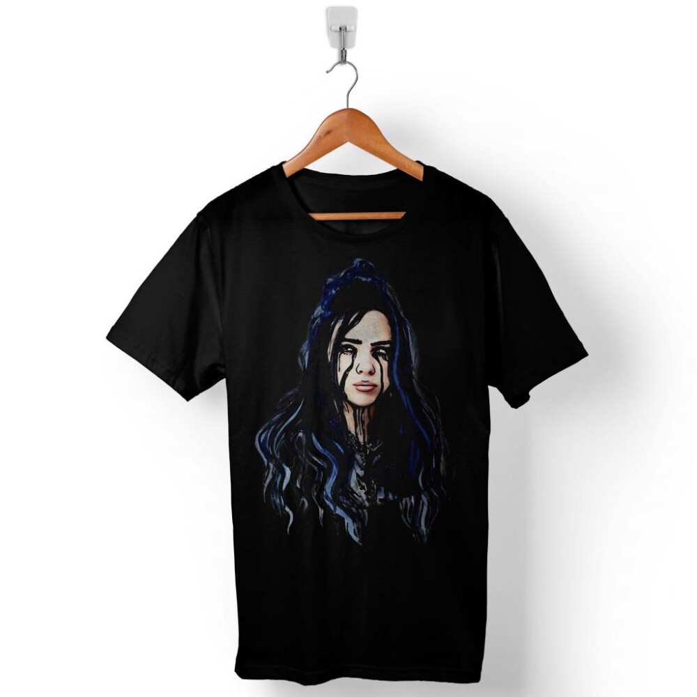 Billie Eilish BillieEilish Ocean Eyes Baskılı Tişört Unisex T-Shirt - 1