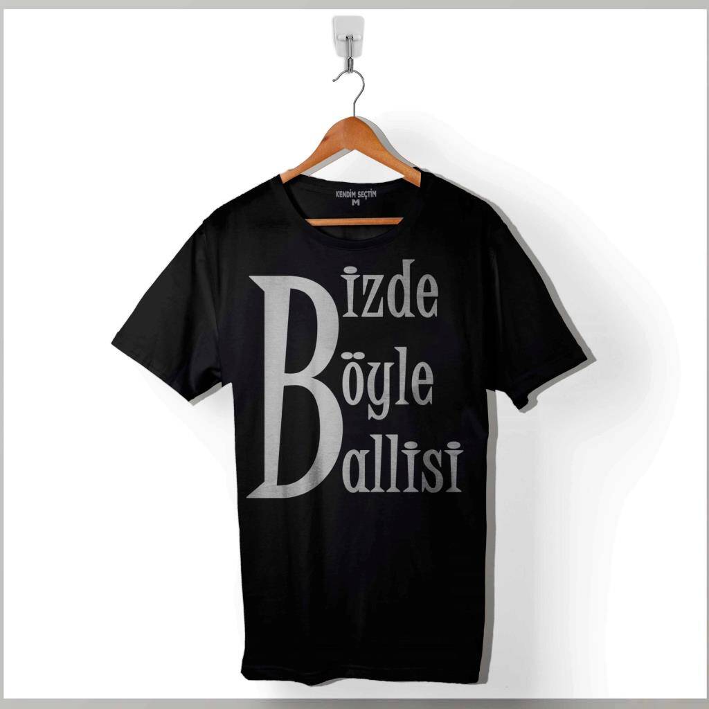 Bizde Böyle Ballisi Ballim BAlim Bbb Karadeniz Baskılı Tişört Unisex T-Shirt - 1