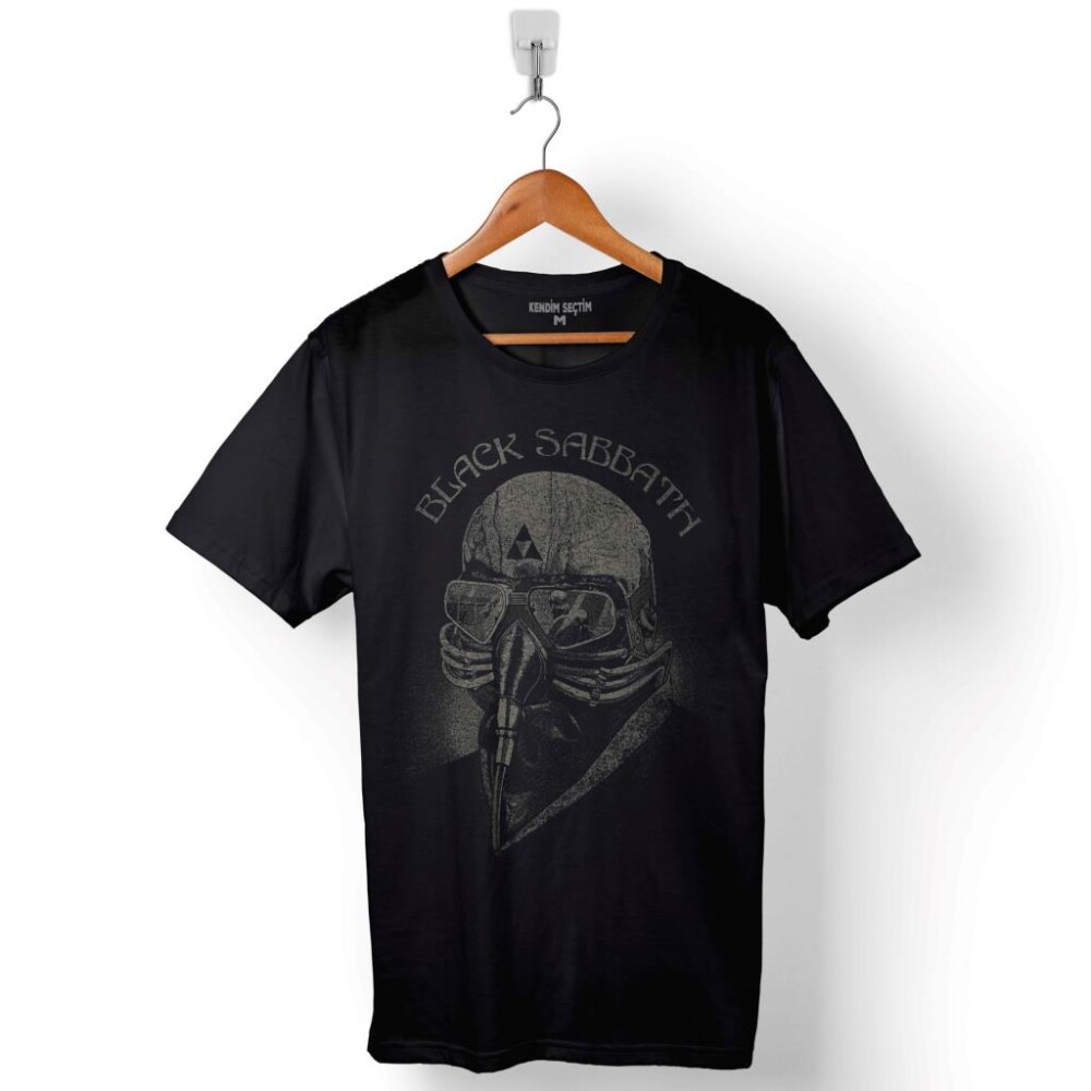 Black Sabbath Rock Heavy Metal Arc Reactor Baskılı Tişört Unisex T-Shirt - 1