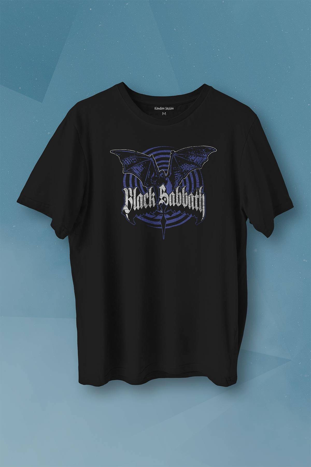 Black Sabbath Rock Müzik Ozzy Metal Music Yarasa Baskılı Tişört Unisex T-shirt - 1
