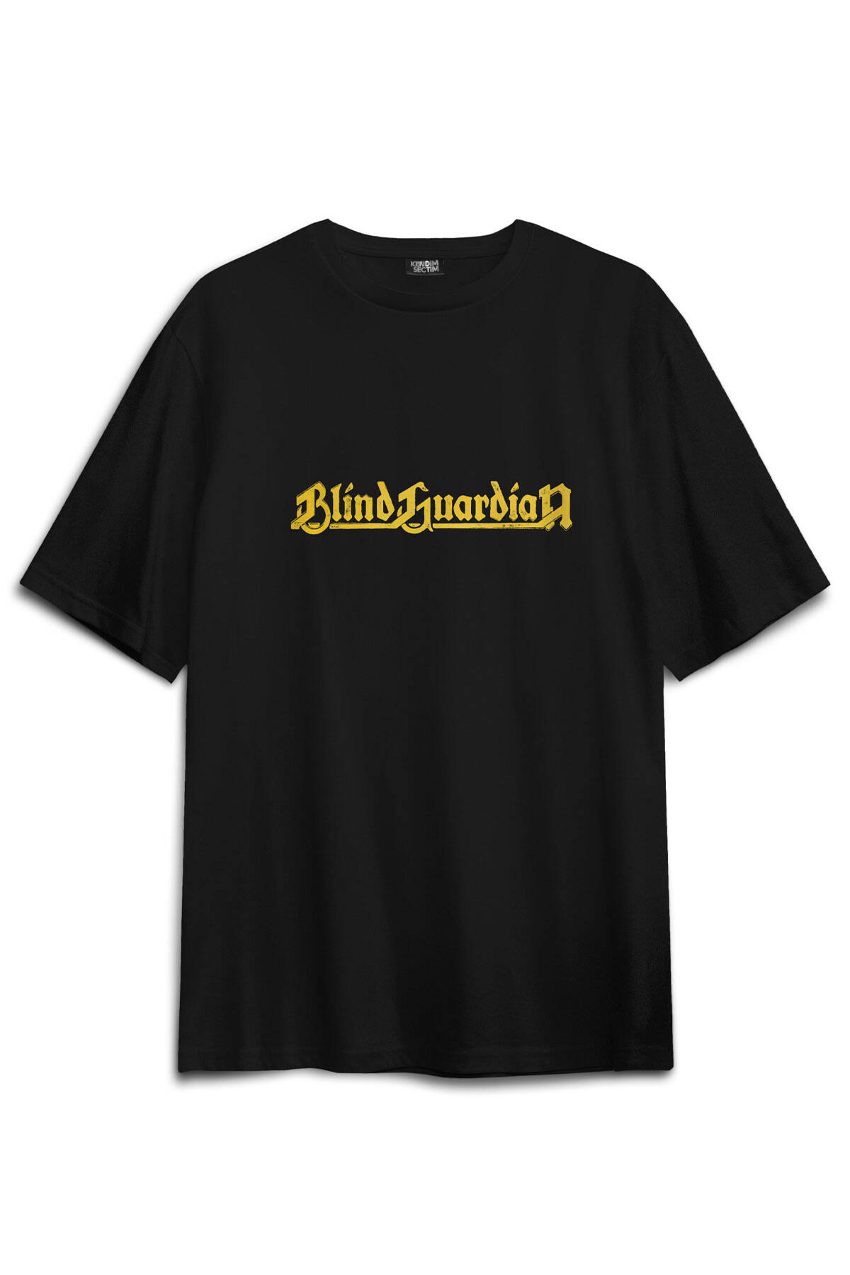 Blind Guardian Siyah Oversize Tişört Power Metal Music Baskılı Unisex T-shirt - 2