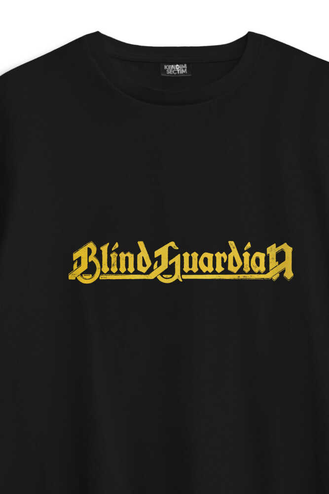 Blind Guardian Siyah Oversize Tişört Power Metal Music Baskılı Unisex T-shirt - 4