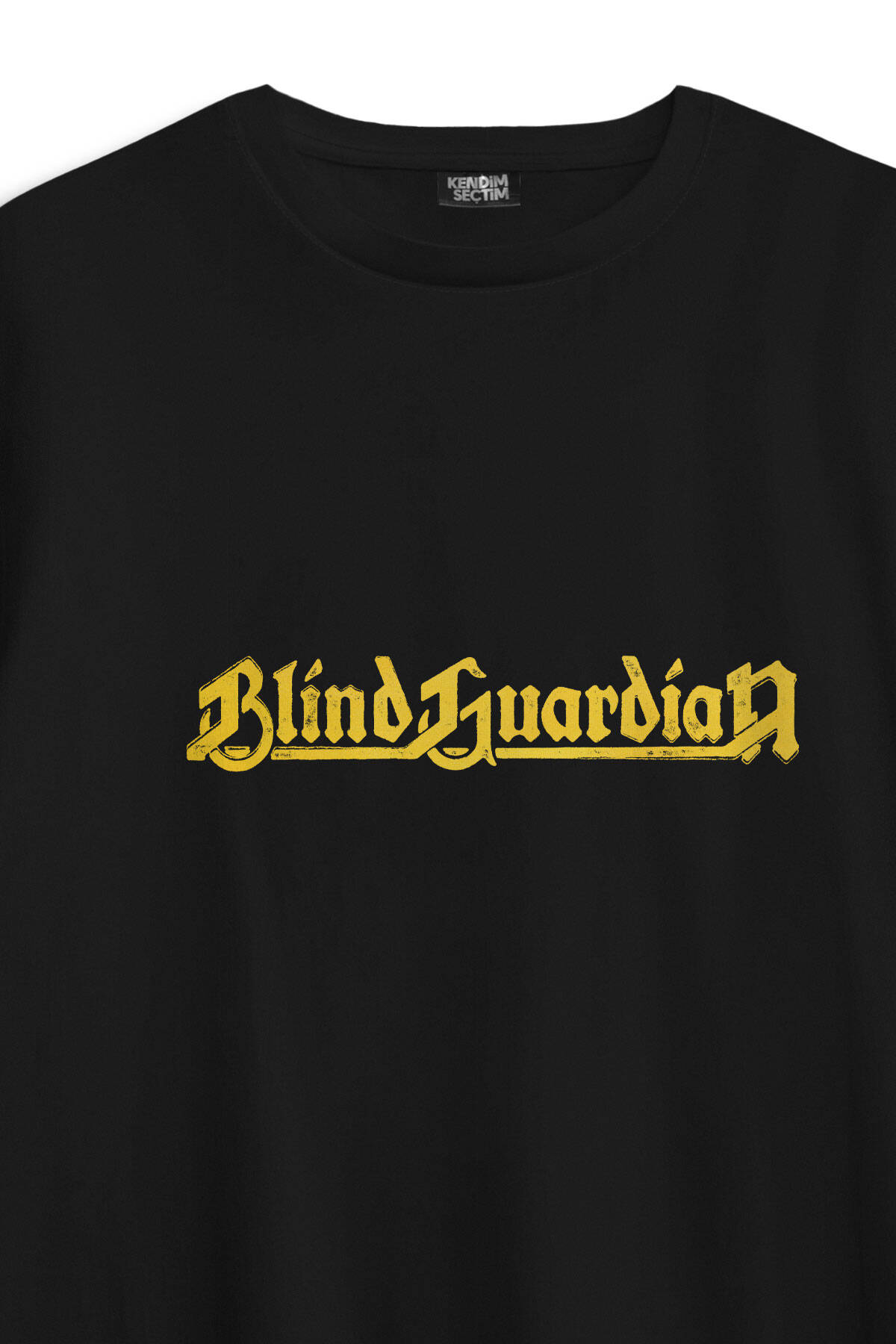 Blind Guardian Siyah Oversize Tişört Power Metal Music Baskılı Unisex T-shirt - 4