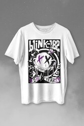 Blink 182 Punk 20 Years Yirminci Yıl Rock Music Müzik Baskılı Tişört Unisex T-shirt - 1