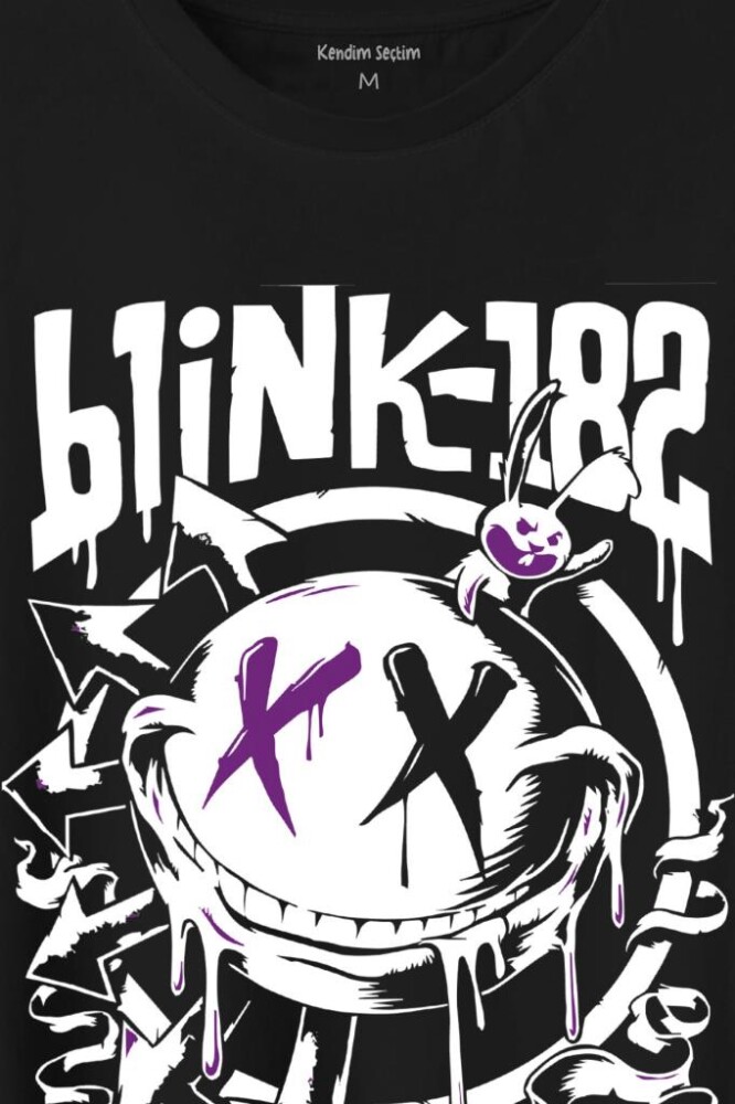 Blink 182 Punk 20 Years Yirminci Yıl Rock Music Müzik Baskılı Tişört Unisex T-Shirt - 2