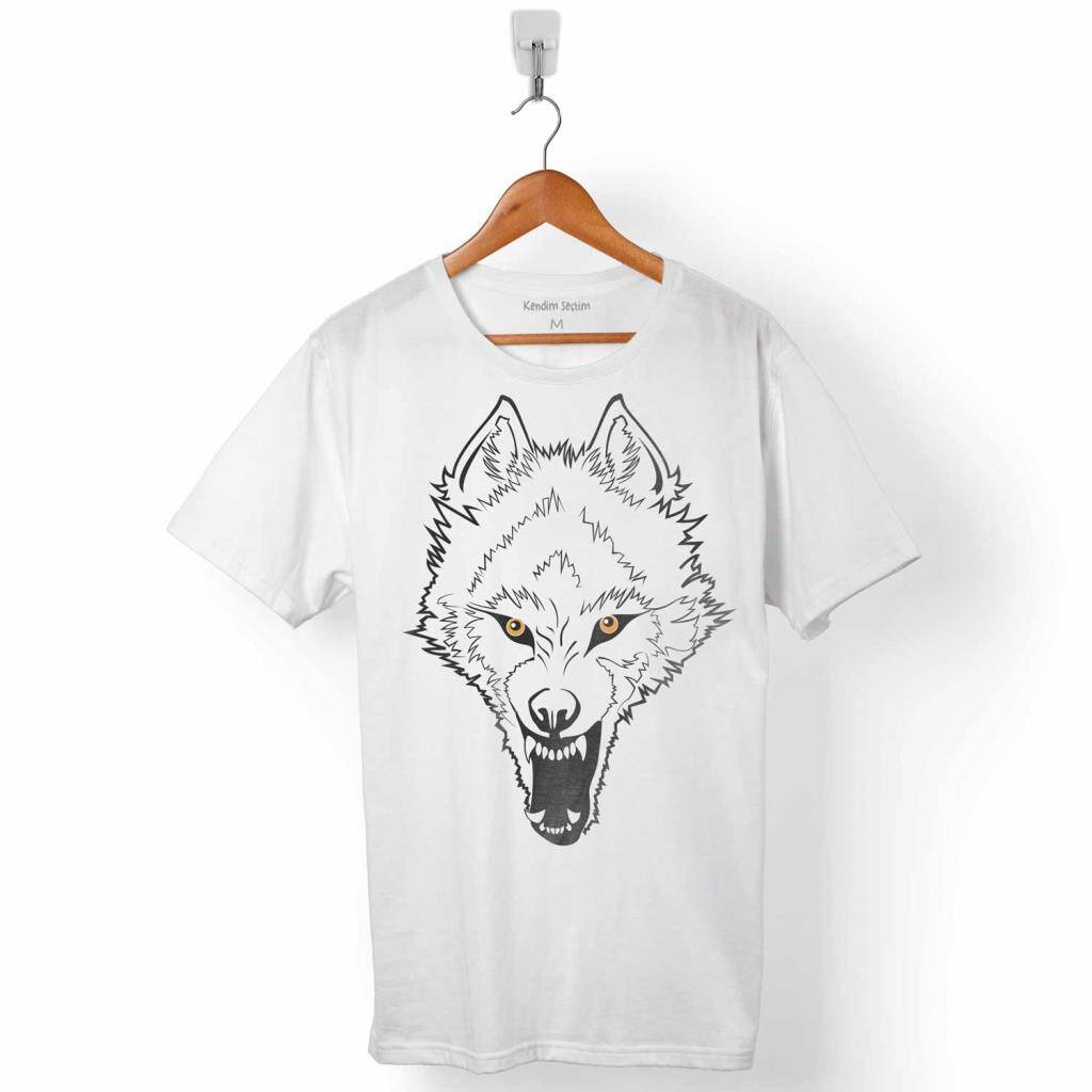 BOZKURT HEAD WOLF KURT KAFASI ERKEK TİŞÖRT - 1