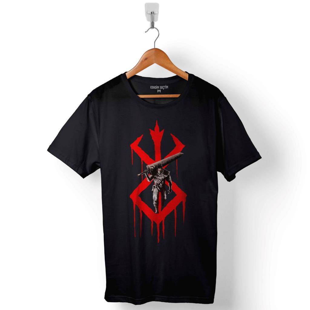 Brand Of Sacrifice Mark Penman Berserk Baskılı Tişört Unisex T-Shirt - 1