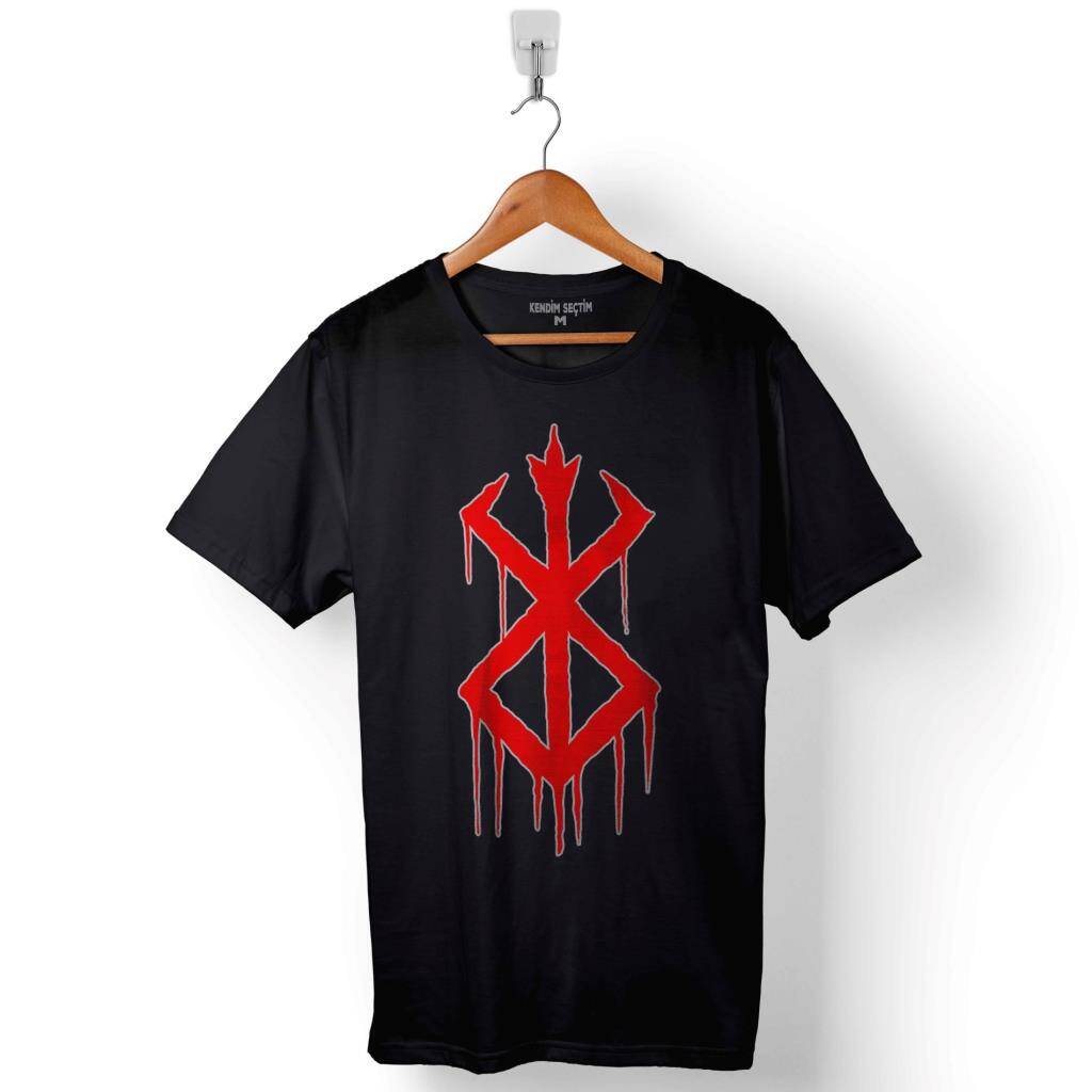 Brand Of Sacrifice Mark Penman Berserk Baskılı Tişört Unisex T-Shirt - 1
