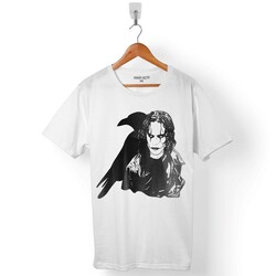 BRANDON LEE THE CROW FACE ÖLÜMSÜZ AŞK ERKEK TİŞÖRT - 1