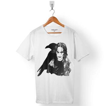BRANDON LEE THE CROW FACE ÖLÜMSÜZ AŞK ERKEK TİŞÖRT - 1