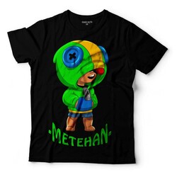 BRAWL BRAWLSTARS STARS LEON KİŞİYE ADINIZA İSİM ÖZEL ÇOCUK TİŞÖRT - 1