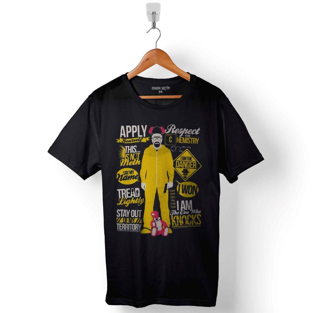 Breaking Bad Apply Respect Baskılı Tişört Unisex T-Shirt - 1