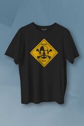 Breaking Bad Dizi Movie Tehlike Baskılı Siyah T-shirt Unisex Tişört - Thumbnail