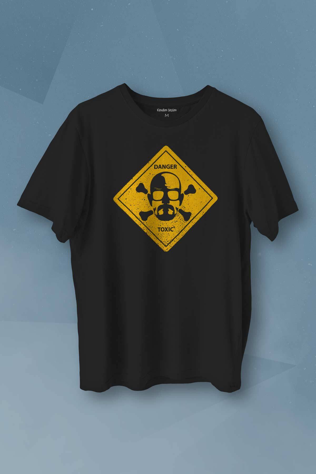 Breaking Bad Dizi Movie Tehlike Baskılı Siyah T-shirt Unisex Tişört - 1