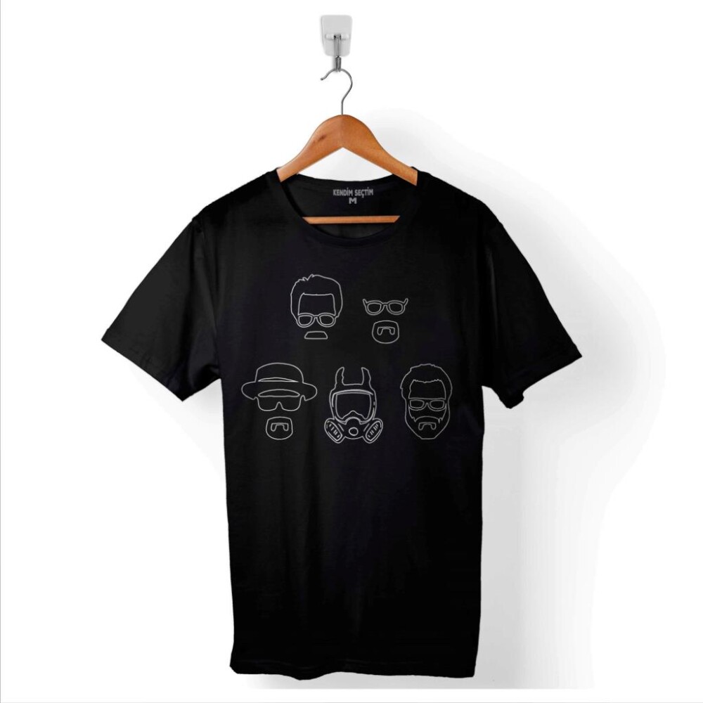 Breaking Bad Heisenberg Br Ba Brom Baryum Baskılı Tişört Unisex T-Shirt - 1