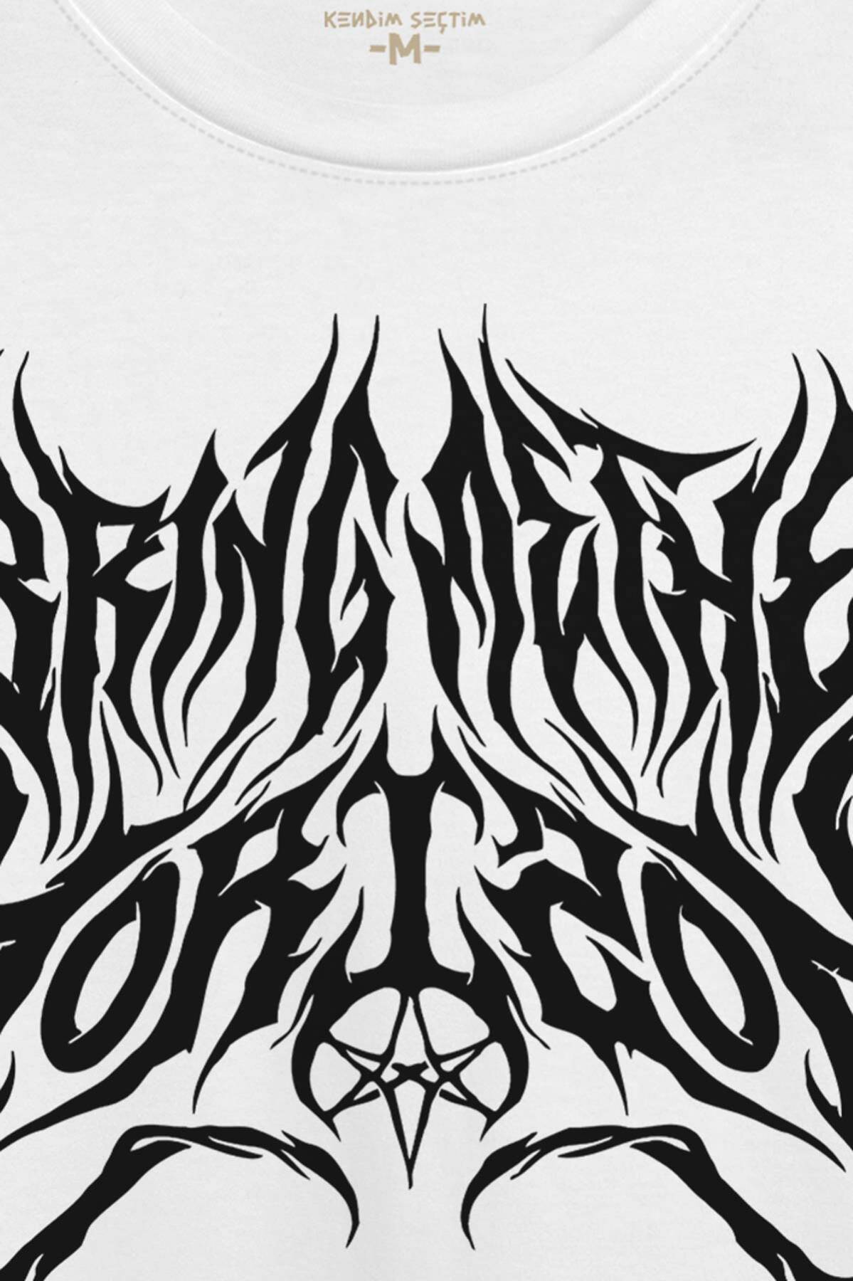 Bring Me The Horizon Metal Music Gitar Baskılı Tişört Unisex Beyaz T-shirt (1)